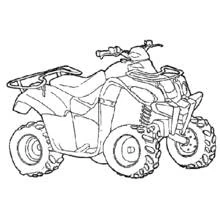 Coloriage gratuit Quad / VTT (Transport) #143192 à colorier aux crayons