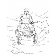 Coloriage Quad / VTT (Transport) #143213 à imprimer et colorier