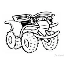 Coloriage imprimable Quad / VTT (Transport) #143226 à colorier gratuitement