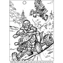 Illustration au trait Quad / VTT (Transport) #143504 prête à colorier