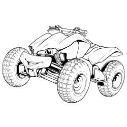 Illustration au trait Quad / VTT (Transport) #179384 prête à colorier