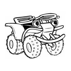Coloriage à imprimer Quad / VTT (Transport) #179388 pour enfants et adultes