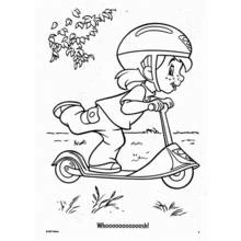 Trottinette - Coloriages gratuits à imprimer