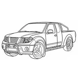 Coloriage Nissan 4x4 pick-up