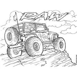 Coloriage Véhicules 4x4 #180985 à imprimer et colorier