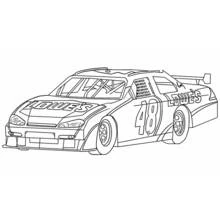 Coloriage Voiture de stock-car numéro 48