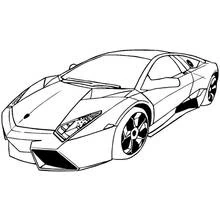 Coloriage gratuit Voiture sport / tuning (Transport) #146924 à colorier aux crayons