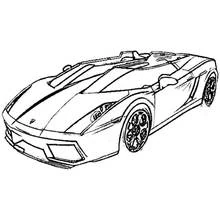 Joli coloriage Voiture sport / tuning (Transport) #146929, prêt à imprimer