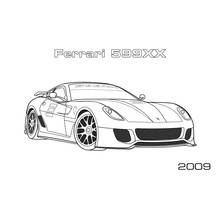 Coloriage Voiture sport / tuning (Transport) #146940 à imprimer et colorier