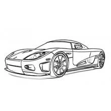 Coloriage gratuit Voiture sport / tuning (Transport) #146950 à colorier aux crayons