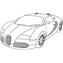 Coloriage Voiture sport / tuning (Transport) #146960 à imprimer et colorier