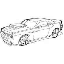 Coloriage gratuit Voiture sport / tuning (Transport) #146971 à colorier aux crayons