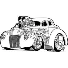 Dessin à colorier Voiture sport / tuning (Transport) #147072, gratuit à imprimer