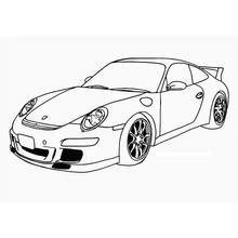 Coloriage imprimable Voiture sport / tuning (Transport) #147132 à colorier gratuitement