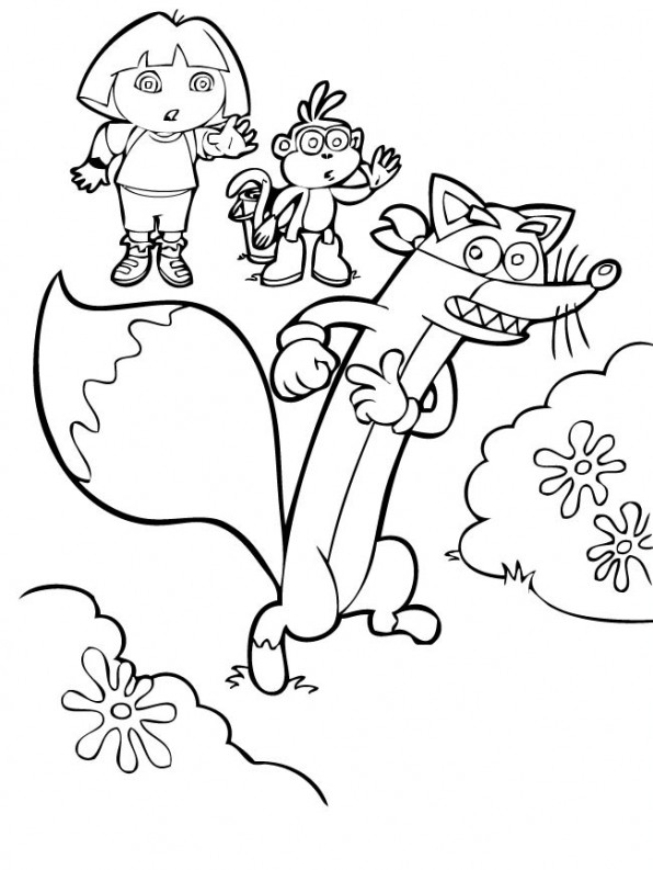 Бесплатная раскраска Лиса #15133 из коллекции Животные