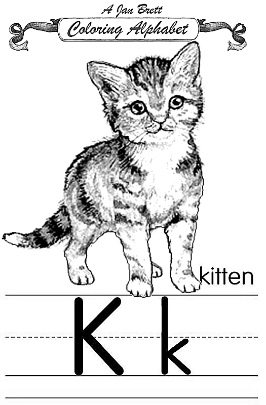 Бесплатная раскраска Котёнок #18140 из коллекции Животные