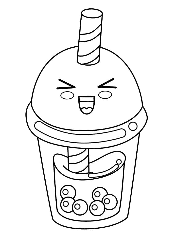 Бесплатная раскраска Bubble Tea #221529 из коллекции Предметы