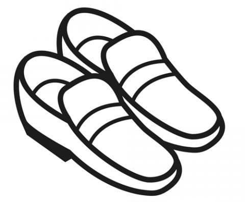 Бесплатная раскраска Обувь #211606 из коллекции Предметы