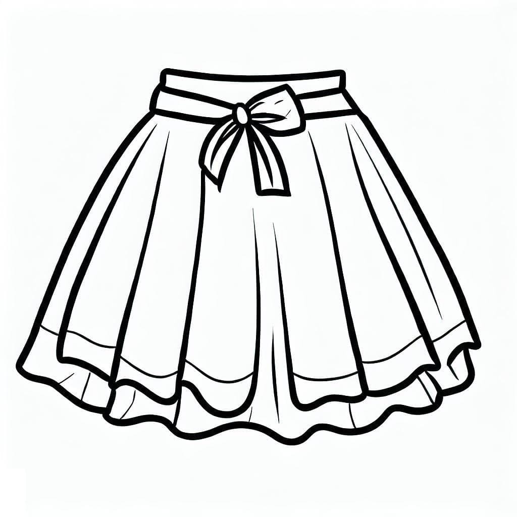 Бесплатная раскраска Юбка #191549 из коллекции Предметы
