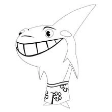 Раскраска Акула (Животные) #14919 для печати и раскрашивания