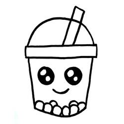 Раскраска Bubble Tea (Предметы) #221531 для печати и раскрашивания