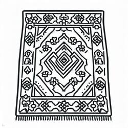 Раскраска Ковёр (Предметы) #185932 для печати и раскрашивания