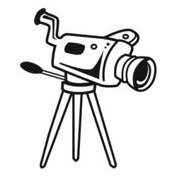 Видеокамера - Бесплатные раскраски для печати