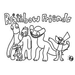 Rainbow Friends - Бесплатные раскраски для печати