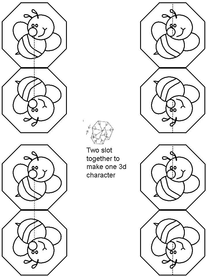 免费蜜蜂着色页 #108 来自动物合集