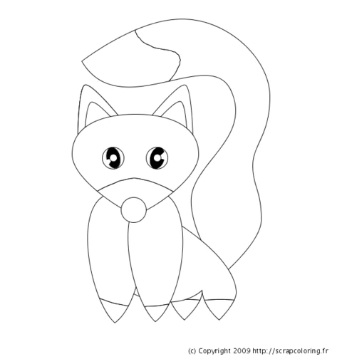 免费狐狸着色页 #15069 来自动物合集