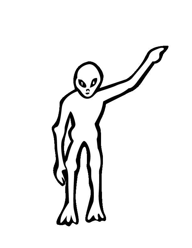 免费外星人着色页 #94697 来自人物合集