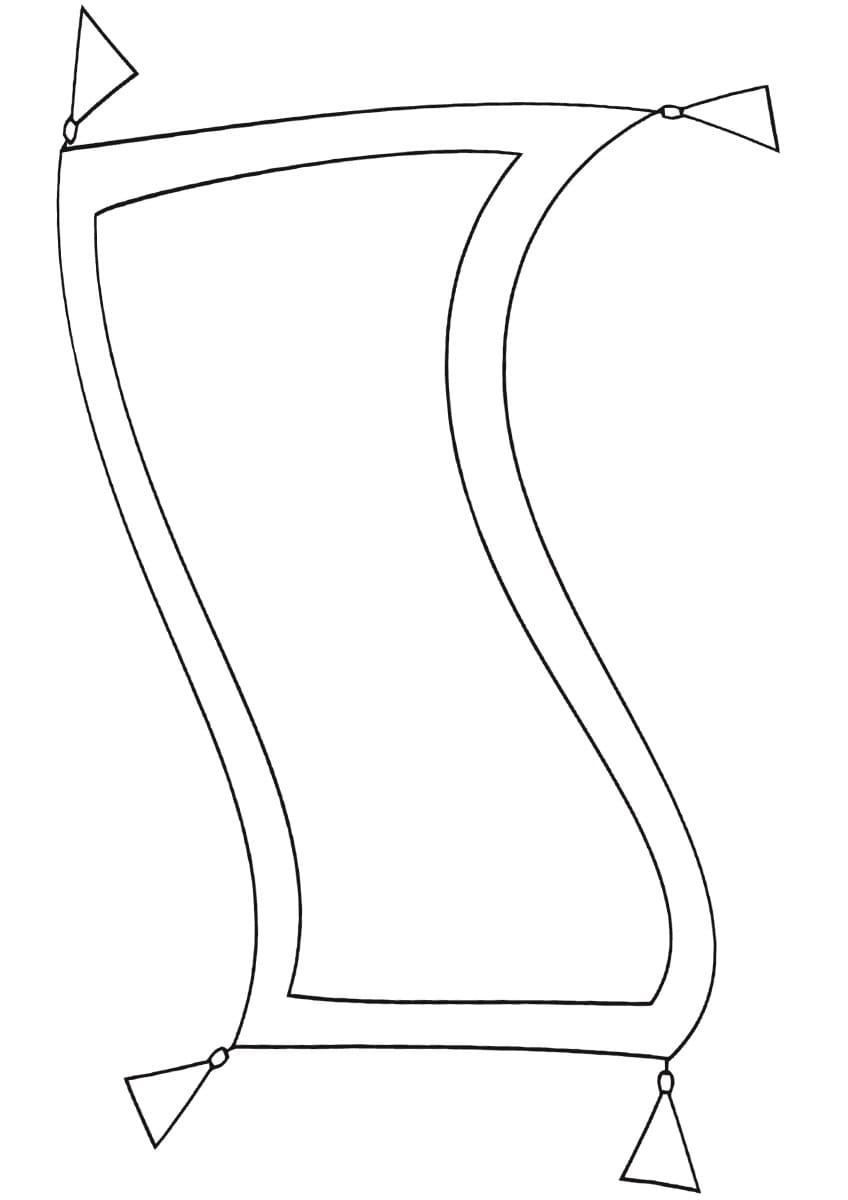 免费地毯着色页 #185916 来自物品合集