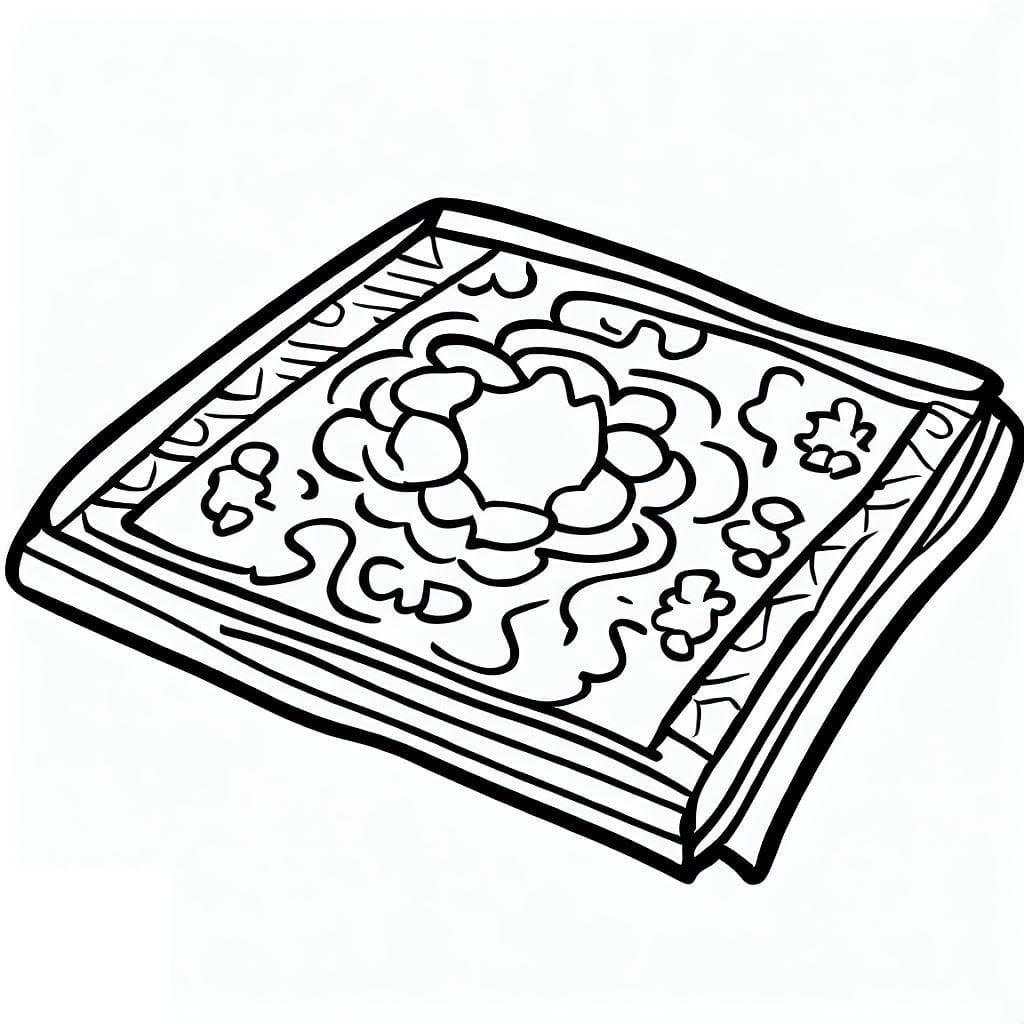 免费地毯着色页 #185923 来自物品合集