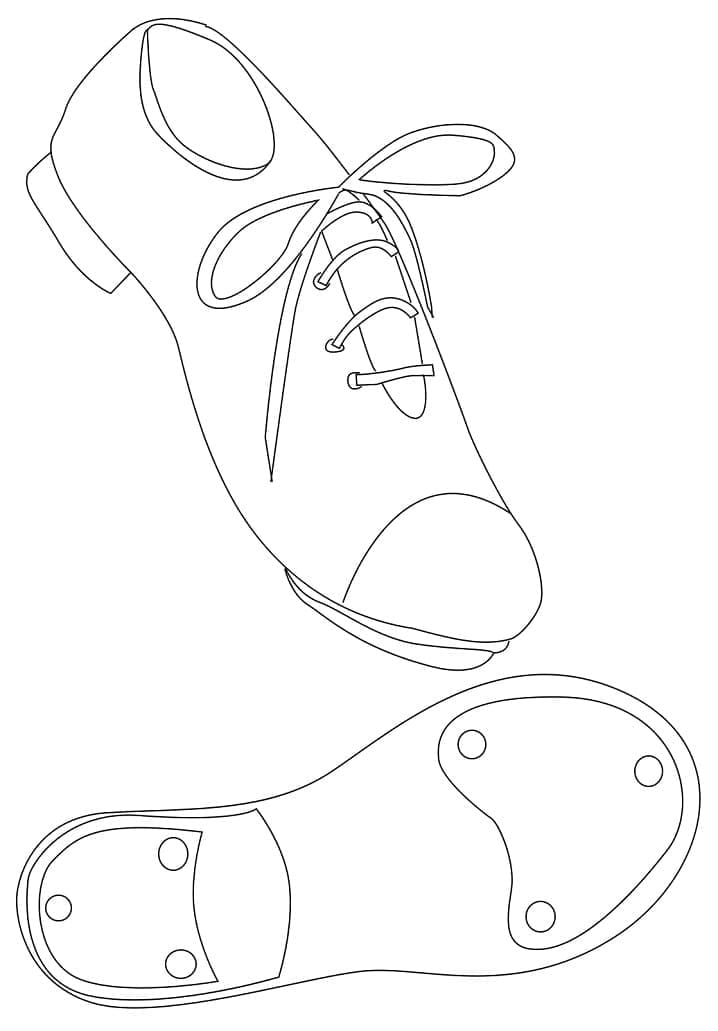 免费鞋子着色页 #211605 来自物品合集