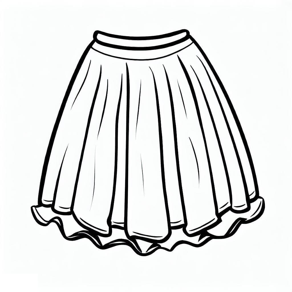 免费裙子着色页 #191537 来自物品合集