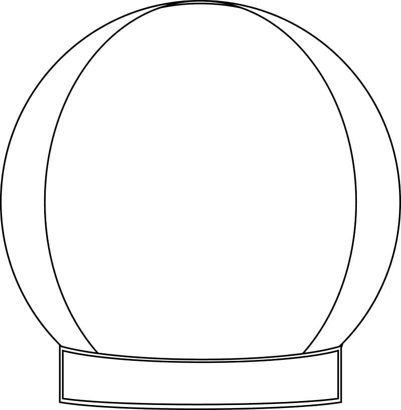 免费雪球着色页 #202645 来自物品合集