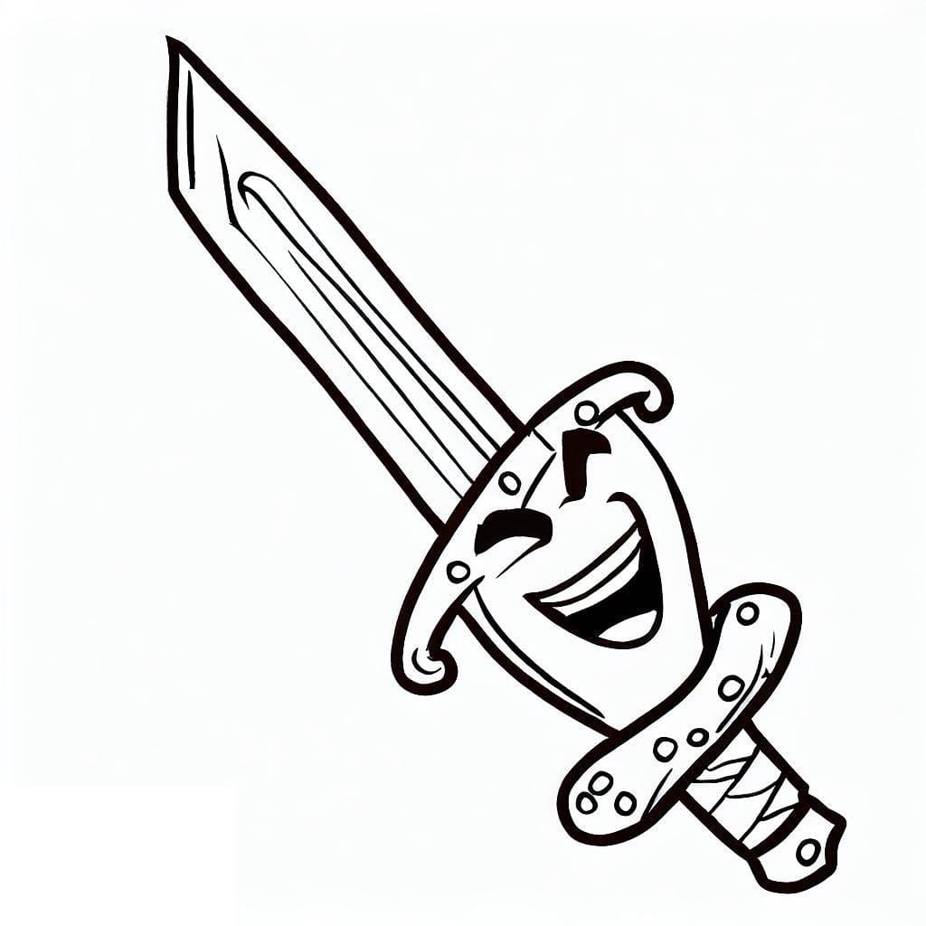 免费剑着色页 #187178 来自物品合集