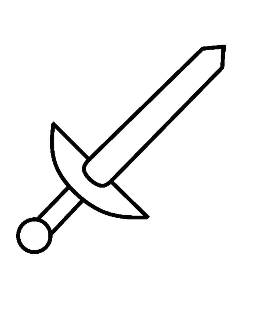 免费剑着色页 #187201 来自物品合集