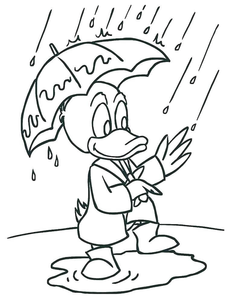 免费雨伞着色页 #172722 来自物品合集