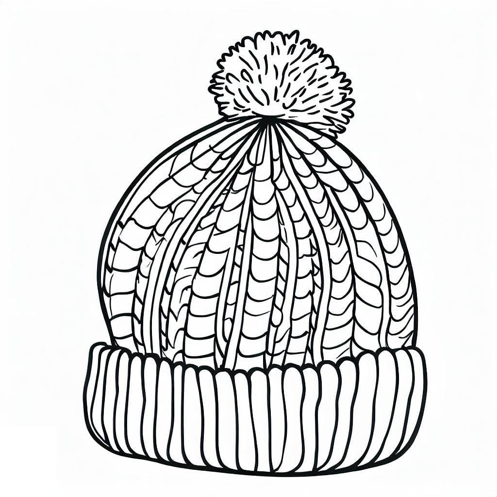 免费冬帽着色页 #191292 来自物品合集