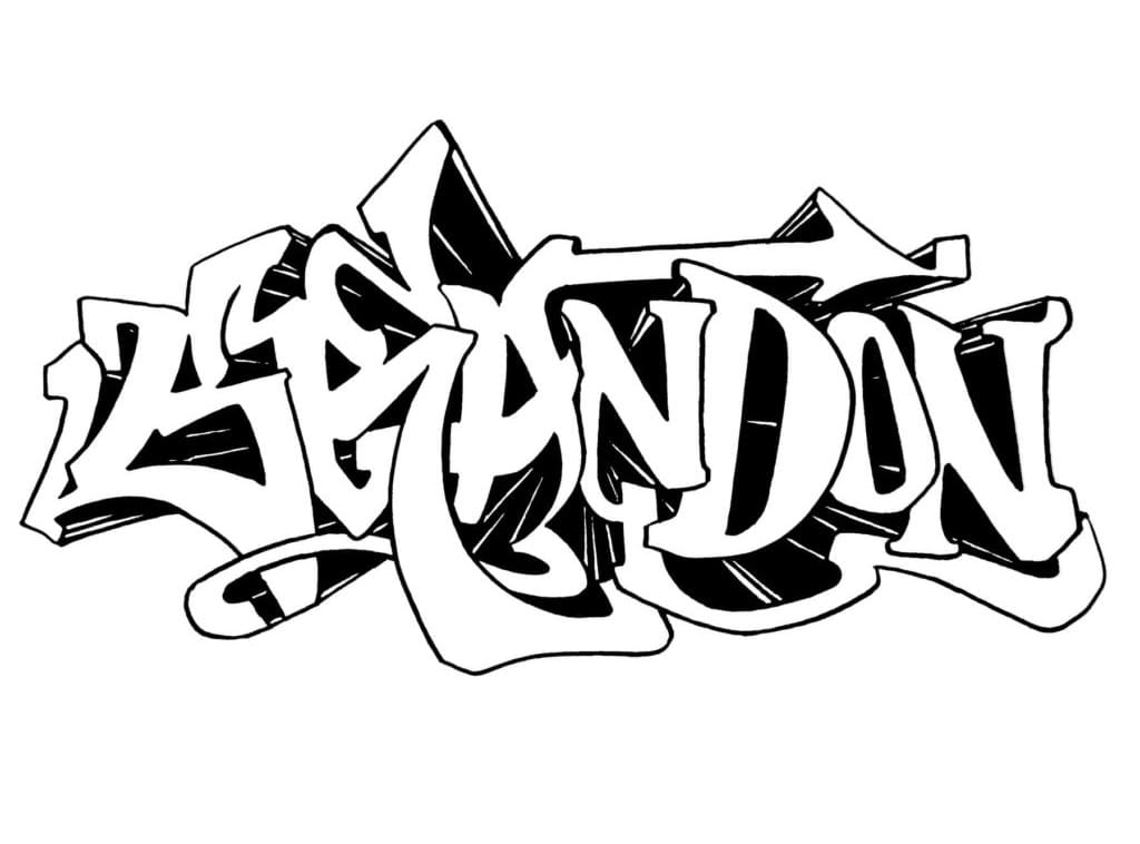 免费Graffiti着色页 #192193 来自其他合集