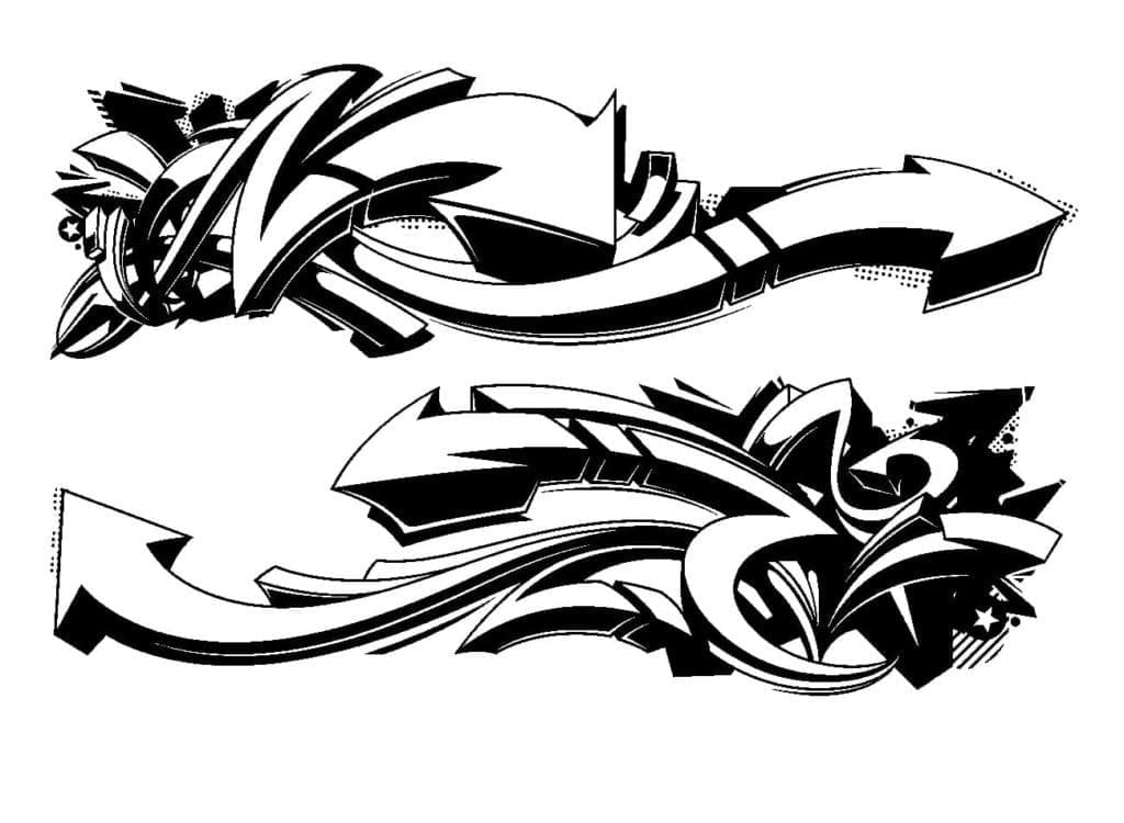 免费Graffiti着色页 #192196 来自其他合集