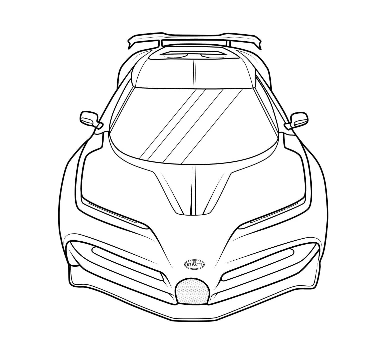 免费Bugatti着色页 #218668 来自交通运输合集