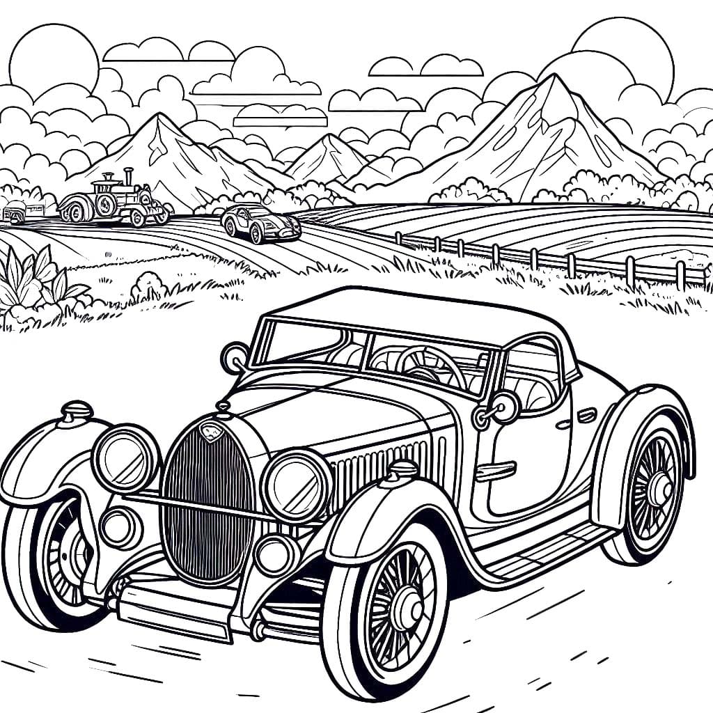 免费Bugatti着色页 #218681 来自交通运输合集