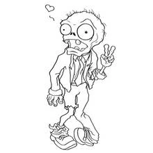 僵尸 (人物)着色页 #85625 可打印和着色