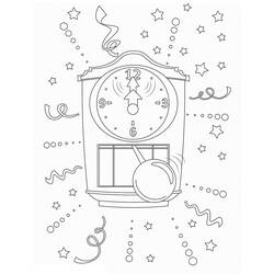 时钟 (物品)着色页 #172797 可打印和着色