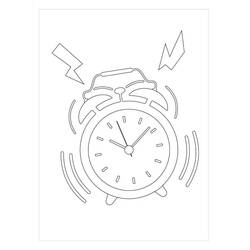 时钟 (物品)着色页 #172802 可打印和着色