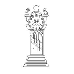 时钟 (物品)着色页 #172817 可打印和着色