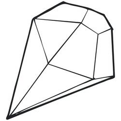 钻石 (物品)着色页 #202837 可打印和着色