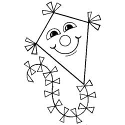 风筝 (物品)着色页 #168294 可打印和着色